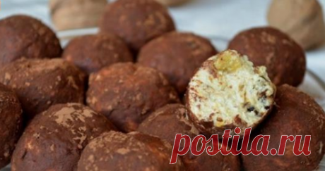 Творожные конфеты с орехами и чернсливом