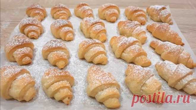Творожные Рогалики! Вкусный и простой рецепт к чаю!