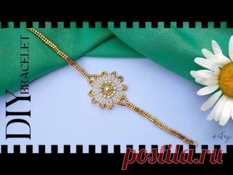 Aesthetic Daisy Flower Bracelet DIY! Easy & Cute Tutorial for Summer 🌼