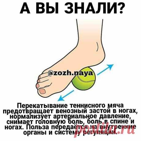 Перекатывание теннисного мяча ногой