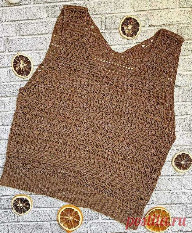 Нежные летние топы крючком. 6 моделей со схемами | Paradosik_Handmade Пульс Mail.ru