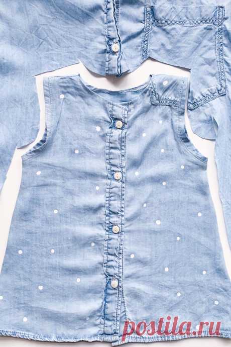 Апсайклинг джинсовых рубашек - или: мировое улучшение шитья