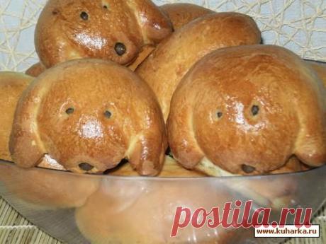 Рецепт: Пирожок &quot;Щенок&quot;