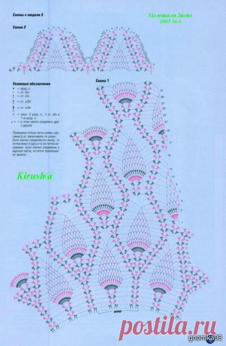 Пляжная туника узором ананас. Пляжная туника крючком со схемами | Домоводство для всей семьи.