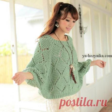 Кофта летучая мышь спицами со схемой. Вязание кофты летучая мышь схемы Кофта летучая мышь спицами со схемой. Вязание кофты летучая мышь схемы