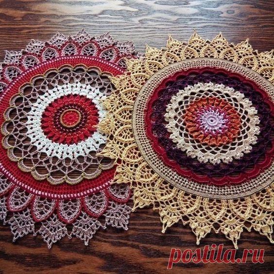 Красивые объемные салфетки