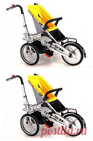 Велоколяска трансформер Taga Желтая.Замечательное средство передвижения для детей совместно с их родителями, мамой или папой! Обычный с виду трехколесный велосипед, спереди оснащен детской коляской. Для ребенка появляется возможность познавать мир, а для родителей с легкостью перемещаться и по делам и просто на прогулке. Все теперь можно делать вместе! А если в семье двое детей, то можно это вело-чудо дополнительно оснастить вторым креслом.