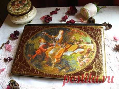 Декупаж ноутбука — мастер класс