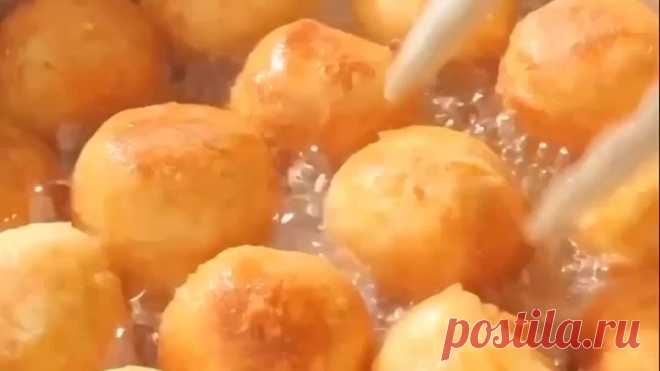 Творожные пончики