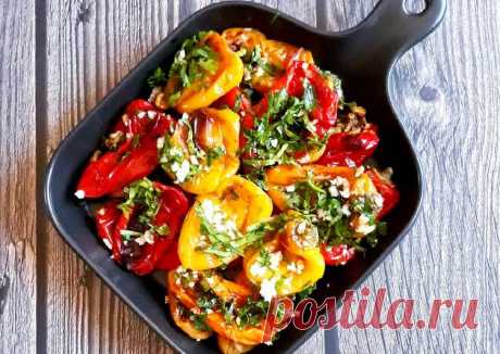 Закуска из печеного перца 🍁🌶🍁🥗🍁🍞🍁🌶🍁 - пошаговый рецепт с фото. Автор рецепта Инга🌱🌳 ✈️ . - Cookpad