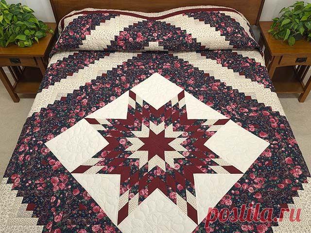 Великолепие лоскутных покрывал *Одинокая звезда*.