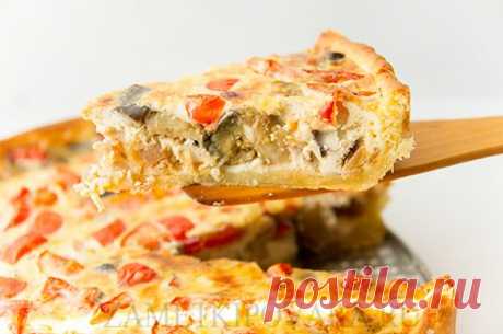Лоранский пирог с баклажанами