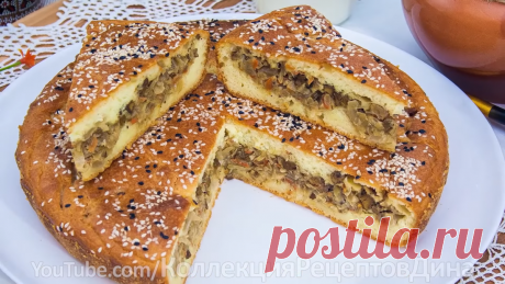 Заливной пирог с капустой и печенью, рецепт нежного теста на кефире и сметане | Дина, Коллекция Рецептов | Дзен