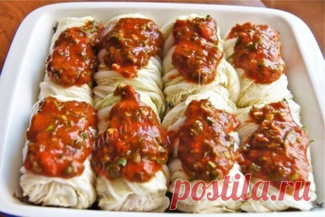 Достойный ужин для любимых: нежные голубцы из пекинской капусты