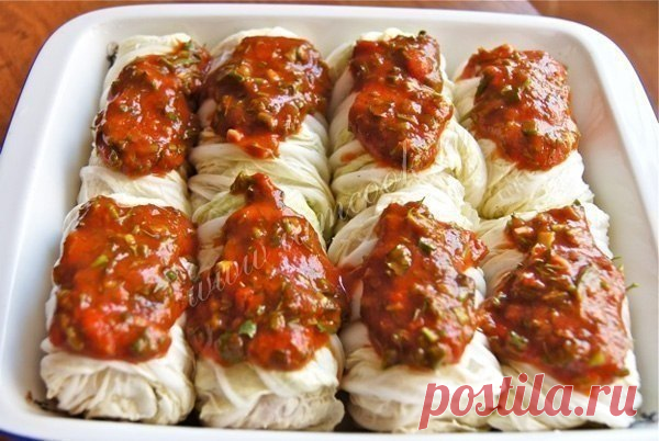Достойный ужин для любимых: нежные голубцы из пекинской капусты