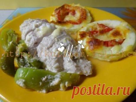 Куриная грудка в йогурте с овощами | Кулинария своими руками