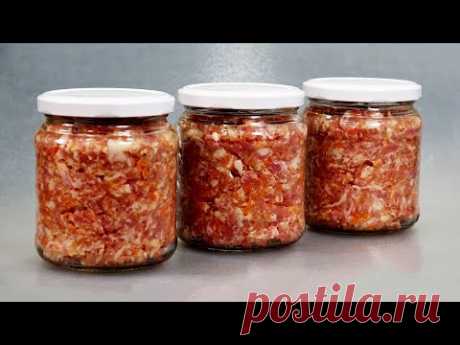 Открыл - и ешь! ЗИМОЙ МОЖНО НЕ ГОТОВИТЬ! 5 лучших мясных заготовок - фарш, тушенка, жареное МЯСО