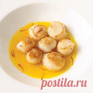 Морские гребешки с лаймом и чили  – основные блюда