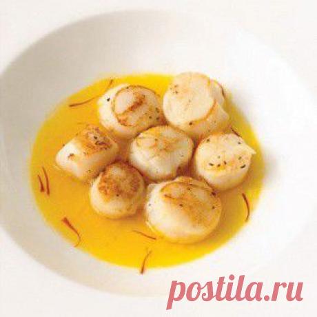 Морские гребешки с лаймом и чили  – основные блюда