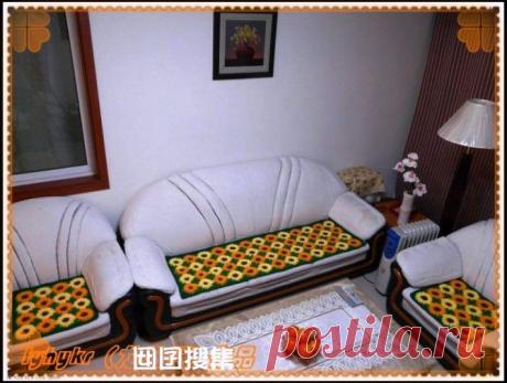 КОВРИК - СИДУШКА \"ЦВЕТОЧНАЯ ПОЛЯНА.