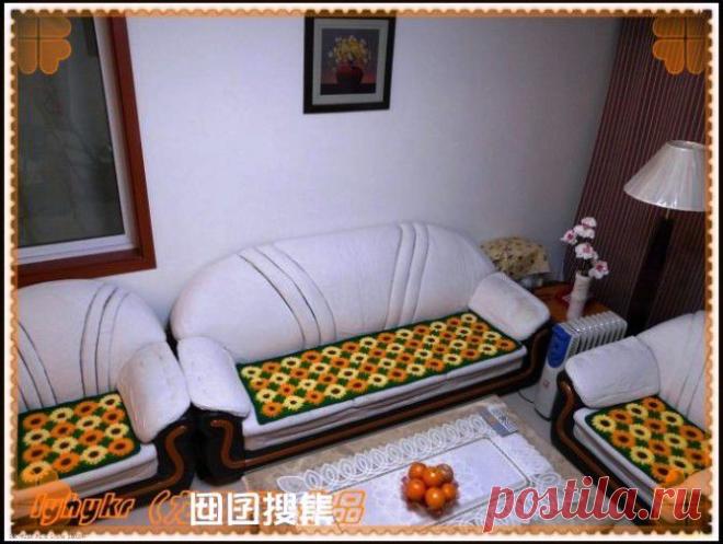 КОВРИК - СИДУШКА \"ЦВЕТОЧНАЯ ПОЛЯНА.