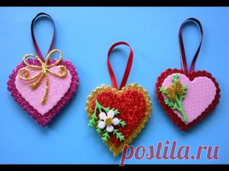 ★ DIY ★ БРЕЛОК СЕРДЦЕ ИЗ ФОАМИРАНА/ FOAM HEART HANDMADE