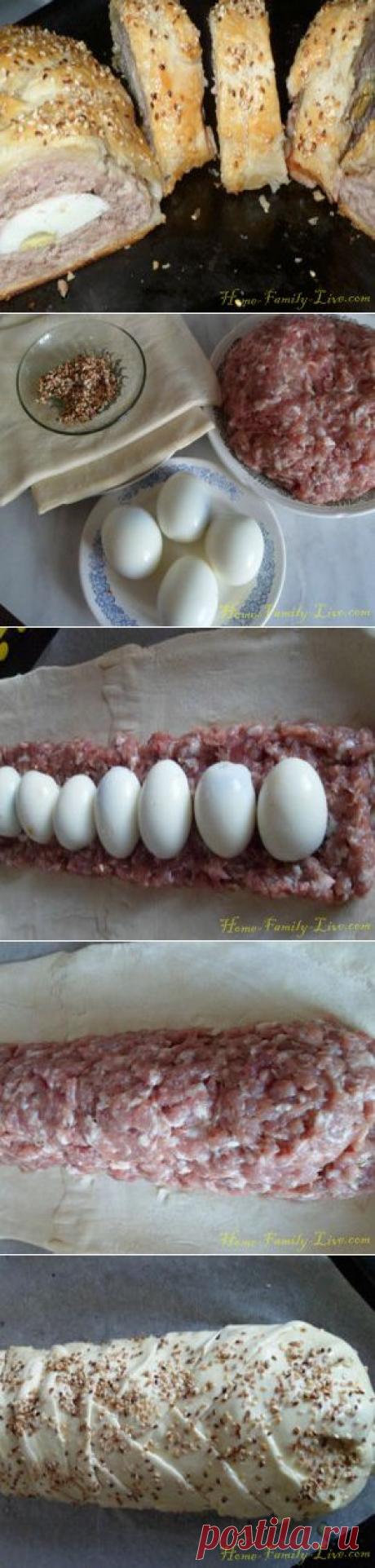 Рулет с мясом - Кулинарные рецепты