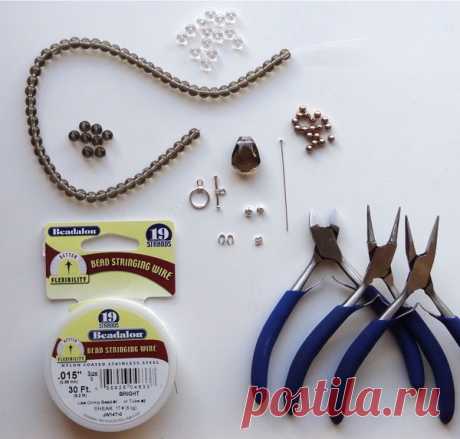 Нежное ожерелье-кулон - Все о рукоделии. Техники, уроки, история, видео.