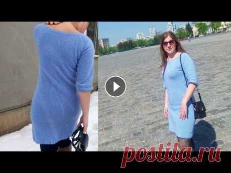 Базовое платье спицами/ Реглан снизу в верх /Как связать платье спицами регланом снизу Приношу сразу извинения за разговор в нос. Я еще болею. Размер платья 48Вес платья 300 грамм (пряжа меринос 1500 м/100 грамм в три нити), спицы №3.Пло...
