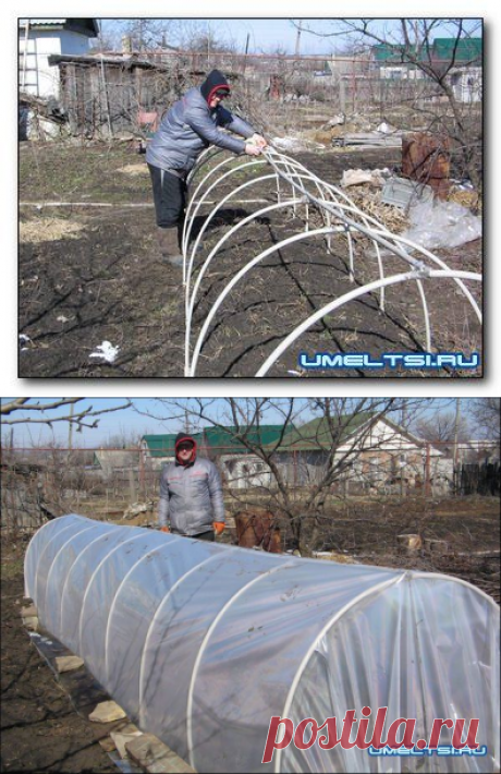 Парник из пластиковых труб своими руками