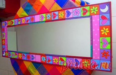 Espejo Corazones y Flores | Flickr - Photo Sharing!Рама для зеркала.