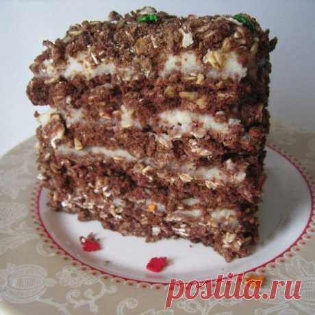 торт шоколадно геркулесовый.