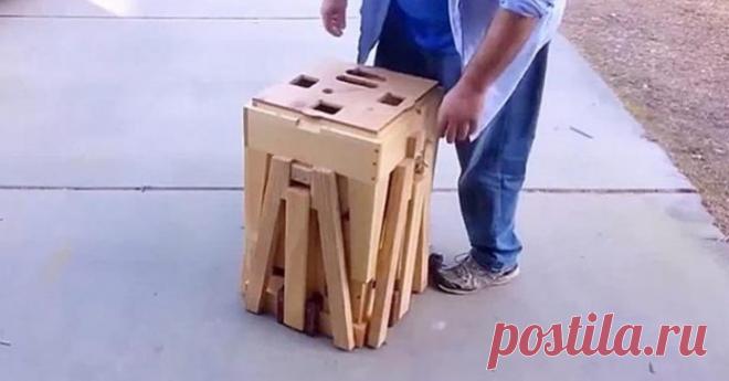 Это похоже на странную коробку, но когда он открыл его, моя челюсть отвисла!  
Иззи Свон – креативный работник, который мыслит нестандартно и придумывает свои замыслы и планы. Его деревообрабатывающее мастерство поистине уникально.
То, что с первого взгляда простая коробка – б…