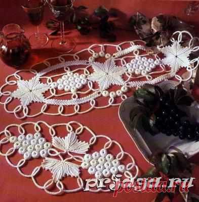 Салфетки ирландского кружева