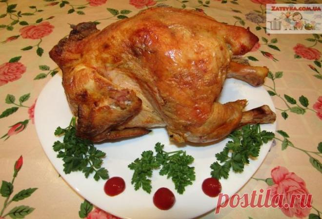 Курица на пивной банке