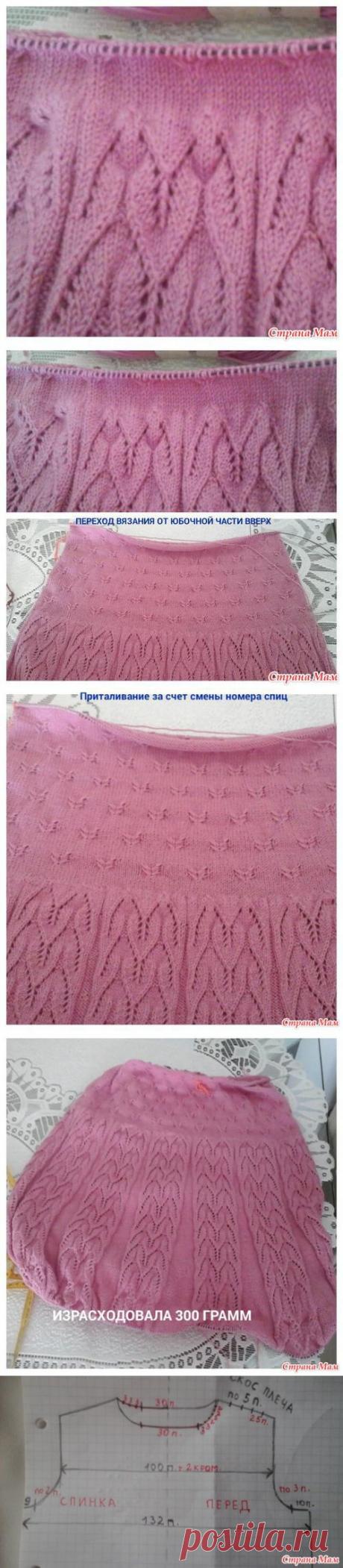 . Он-лайн Платье с узором &quot;Бабочка&quot; - Вязание спицами - Страна Мам