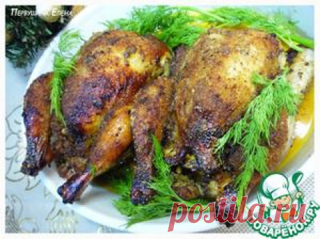 Фаршированные цыплята-корнишоны - кулинарный рецепт