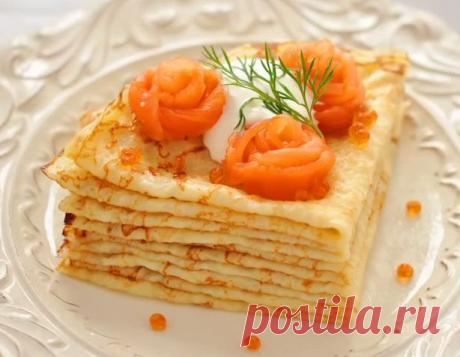 Как приготовить тонкие блины на молоке? | Вы - шеф-повар!| Вкусные кулинарные рецепты.