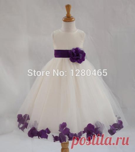 dress basic Picture - More Detailed Picture about 2015 Free Shipping White Flower Girl Dresses for Weddings Wedding Party Dresses Pageant Dresses with Flower High Quality Picture in Flower Girl Dresses from Love Fashion Dresses | Aliexpress.com | Alibaba Group