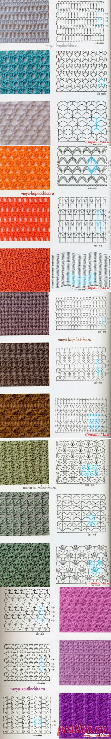 Узоры крючком