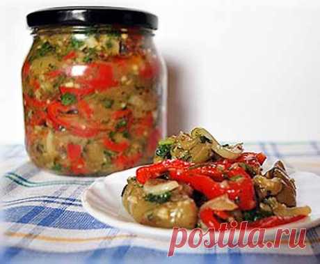 Салат из баклажанов и перца на зиму