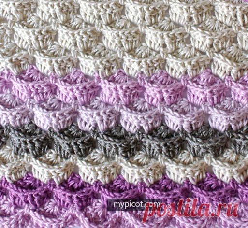 Узор крючком от Mypicot.