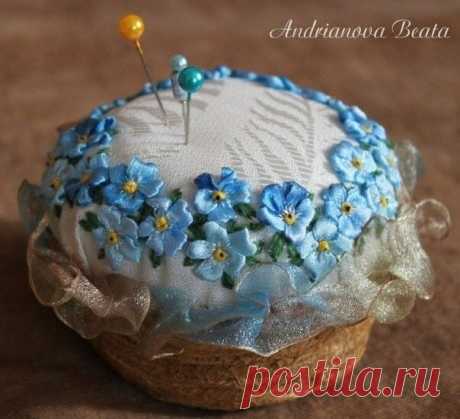 Игольницы, украшенные вышивкой лентами: идеи для вдохновения — DIYIdeas