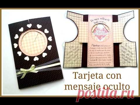 Tarjeta con mensaje oculto | Regalo original para cualquier ocasión
