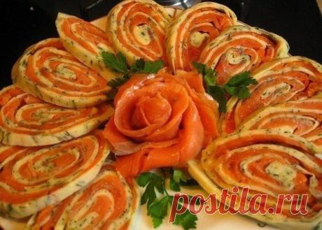 Красная рыба в лаваше / Здоровый аппетит