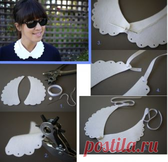 Нежные съемные воротнички — Сделай сам, идеи для творчества - DIY Ideas