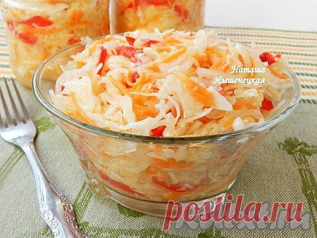 Салат из капусты с перцем, морковью и луком (рецепт с фото) | RUtxt.ru