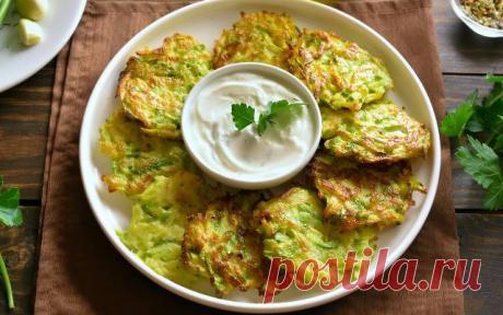 Кабачковые оладьи — Домашняя кулинария