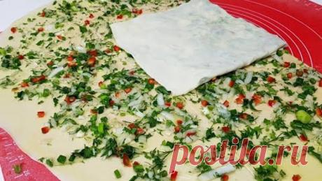 Съедается в один миг Даже Остыть не успеет ☆Мягкая Слоистая Катлама с луком и зеленью