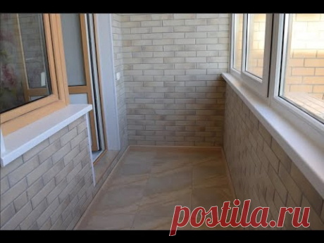 Варианты отделки балкона внутри